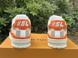 Authentic LV Trainer Sneaker Low Orange/Beige