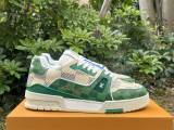 Authentic LV Trainer Sneaker Low Green/Beige