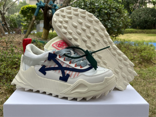 Authentic OFF-WHITE Out Of Office White/Dark Blue