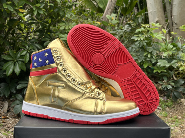 Authentic Trump 1s Signature Sneakers The Never Surrender High-Tops