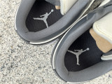 Authentic Air Jordan 1 Low White/Dark Grey
