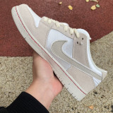 Authentic Nike Dunk Low Beige White/Red