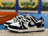 Authentic Nike Dunk x LV White/Black