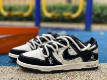 Authentic Nike Dunk x LV White/Black