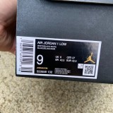 Authentic Air Jordan 1 Low White/Black Panda