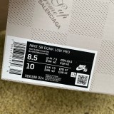 Authentic Nike Dunk Low x supreme White/Grey/Coffee