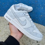 Authentic Nike Dunk Low Retro x Louis Vuitton Grey/Rice White