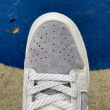 Authentic Nike Dunk Low x supreme White/Grey/Coffee