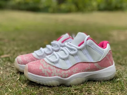 Authentic Air Jordan 11 Low Snakeskin Pink