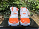 Authentic Air Jordan 11 White/Orange