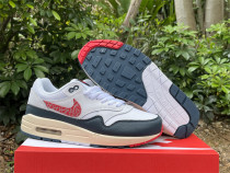 Authentic Nike Air Max 1 White/Red/Blue
