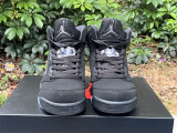 Authentic Air Jordan 5 Black-OFF Noir