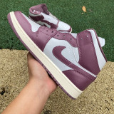 Authentic Nike Air Jordan 1 Mid Purple/White