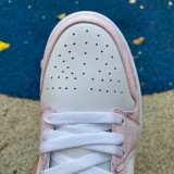 Authentic Air Jordan 1 Low White/Ice Blue/Pink