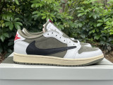 Authentic Travis Scott x Air Jordan 1 Low OG Olive Green