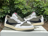 Authentic Travis Scott x Air Jordan 1 Low OG Olive Green