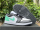 Authentic Air Jordan 1 Low Black/White/Green