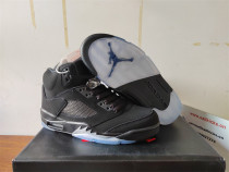 Authentic Air Jordan 5 Black-OFF Noir