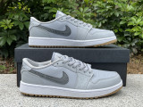 Authentic Air Jordan 1 Low Golf Grey/White