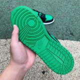Authentic Air Jordan 1 Low Black/Green
