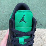 Authentic Air Jordan 1 Low Black/Green