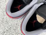 Authentic Air Jordan 1 Low Cement Grey/Fire Red-Black
