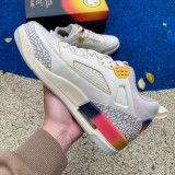 Authentic Nike Air Jordan Spizike Low White/Rainbow