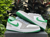 Authentic Air Jordan 1 Low Golf White/Pine Green/Grey