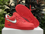 AuthenticOFF-WHITE x Nike Air Force 1 Red