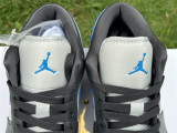 Authentic Air Jordan 1 Low Antharcite/Industrial Blue