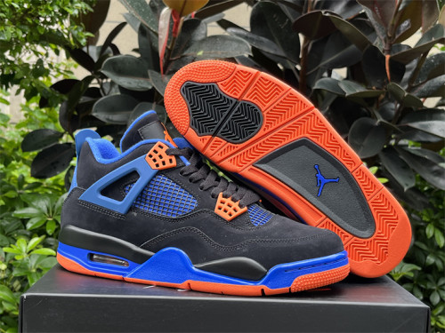 Authentic Air Jordan 4 Retro Cavs Black/Blue