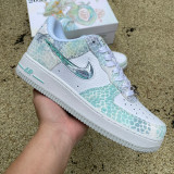 Authentic Nike Air Force 1 '07 Low White/Green Dragon