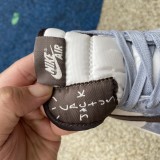 Authentic Tracis Scott x Air Jordan 1 Low Golf TS White/Blue