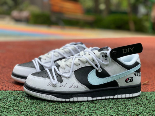 Authentic Nike Dunk Low Reverse Panda Black/White