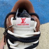 Authentic Nike Dunk Low Retro x Louis Vuitton Black/Brown