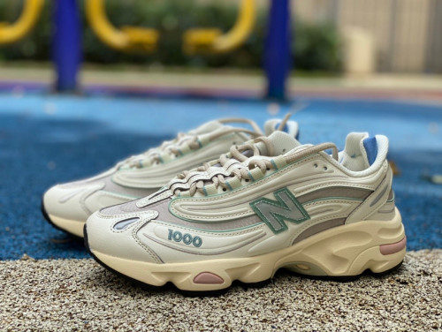Authentic New Balance 1000 Rice White/Green Pink