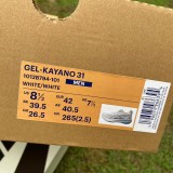 Authentic Asics Gel-Kayano 31 White