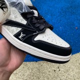 Authentic Travis Scott x Air Jordan 1 Low x Louis Vuitton Black/White