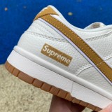 Authentic Nike Dunk Low x supreme White/Black