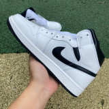 Authentic Nike Air Jordan 1 Mid White/Black
