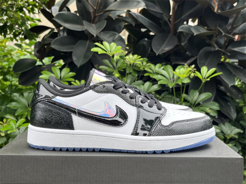 Authentic Air Jordan 1 Low Golf “Endless Pursuit” Black/White