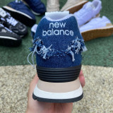 Authentic New Balance 574  x MU MU Women Shoes Jeans Blue