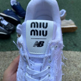 Authentic New Balance 574  x MU MU Women Shoes White