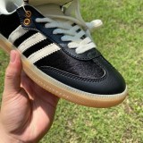 Authentic WALES BONNER x adidas originals Samba PonyTonal Black/White
