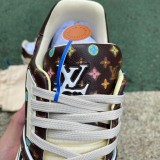 Authentic Tyler x LV Trainer Shoes Brown Stars