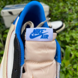 Authentic Air Jordan 1 Low OG SP Sail/Military Blue-Black