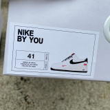 Authentic Nike Air Force 1 BY YOU Rice White/Black