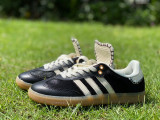Authentic WALES BONNER x adidas originals Samba PonyTonal Black/White