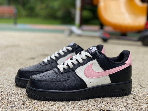 Authentic Nike Air Force 1 BY YOU Black/White/Pink