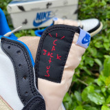 Authentic Air Jordan 1 Low OG SP Sail/Military Blue-Black